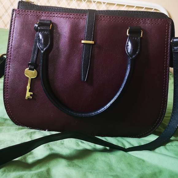Fossil Ryder leather satchel - Picture 1 of 3